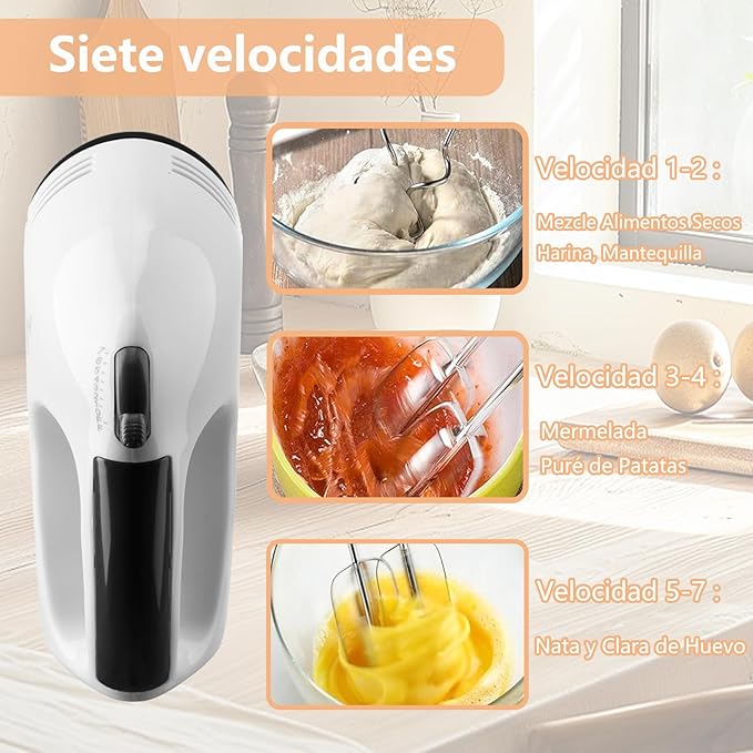 Batidora eléctrica 7 velocidades + ENVÍO GRATIS + PAGAS en CASA